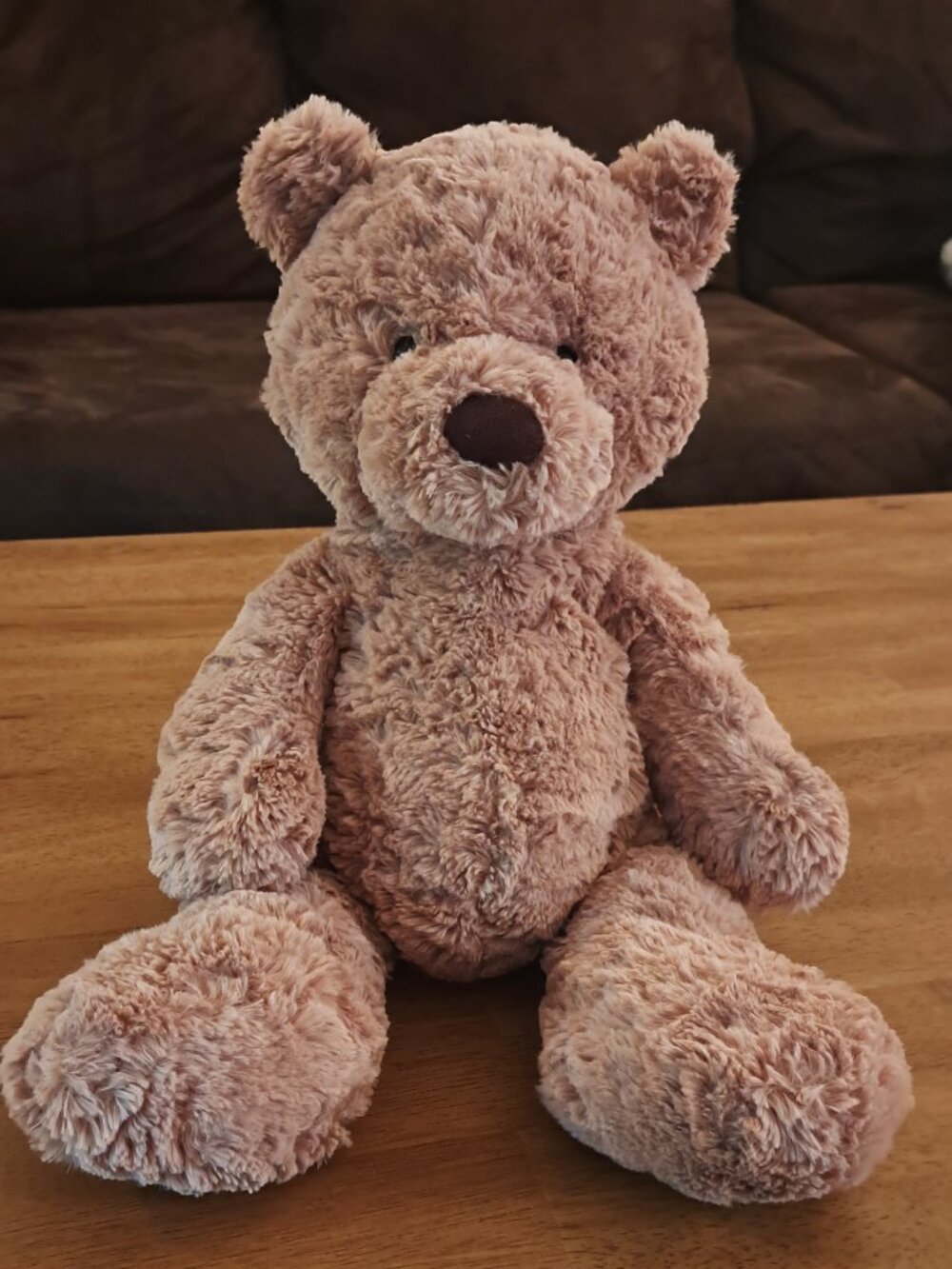 Jellycat Bumbly Bear, Medium 16" VGUC Brown Bear Plush Huggable baby gift soft